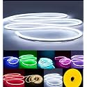 Neon LED Strip Light 16.4ft/5m 12V DC 600 SMD2835 LEDs Waterproof Flexible LED NEON Light for Indoors Outdoors Decor [ White | No Power Adapter]