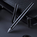 Ledos Jinhao 35 Fountain Pen Matt Black Metal Body Fine Nib With Converter Fountain Pen