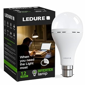 ledure inverter lamp b22d rechargeable emergency led inverter bulb  energy efficient bulb