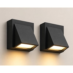 ledure 3w k-shape up down outdoor led wall lightwarm white pack of 2