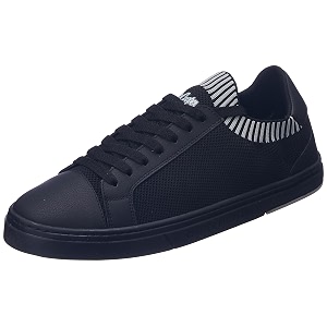 Mens Colorblock Stripes Sneakers Lace-Up Shoes