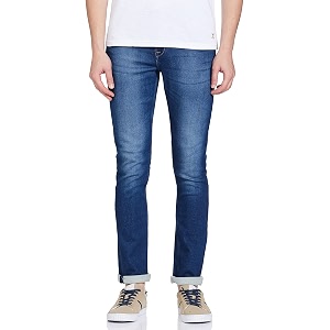 Lee Mens Bruce Skinny Fit Mid-Rise Jeans