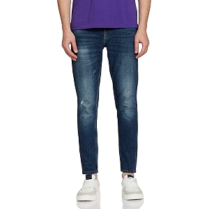 Lee Mens Bruce Skinny Fit Mid-Rise Jeans