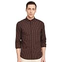 Lee Men39s Checked Slim Fit Shirt 8905409225981_Brown