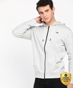 LEE Men Full Sleeve Solid Hooded Sweatshirt