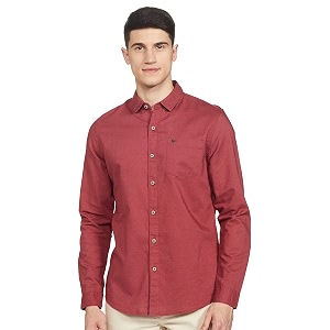 Lee Mens Solid Slim Fit Shirt