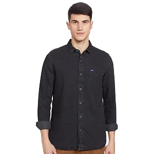 Lee Mens Solid Slim Fit Shirt