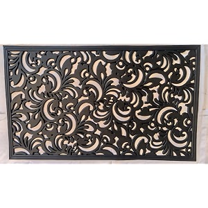 Lee Polymers Seamless Grill Rubber Mat Black
