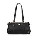 Lee Vintage Shoulder Bag for Women, Medium Studded Satchel Purse