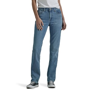 lee women39s petite classic-fit monroe straight-leg jean