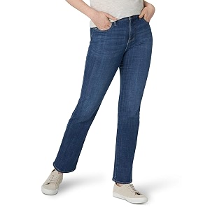 lee women39s petite classic-fit monroe straight-leg jean