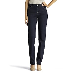 lee women39s petite classic-fit monroe straight-leg jean