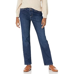 Lee Womens Petite Relaxed Fit Straight Leg