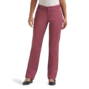 Lee Womens Petite Relaxed Fit Straight Leg
