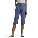 Lee Women's Ultra Lux Comfort with Flex-to-go Utility Skimmer Capri Pant