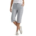 Lee Women's Ultra Lux Comfort with Flex-to-go Utility Skimmer Capri Pant