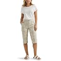 Lee Women's Ultra Lux Comfort with Flex-to-go Utility Skimmer Capri Pant