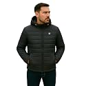 Leebonee Mens Solid Quilted Puffer Jacket with