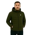 Leebonee Mens Solid Quilted Puffer Jacket with