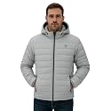 Leebonee Mens Solid Quilted Puffer Jacket with