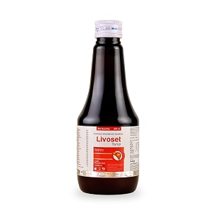 leeford livoset ayuvedic syrup pack of 1 200ml each- helps in good digestion  improves appetite  detoxify the body  natural ingredients for healthy liver unisex - syrup