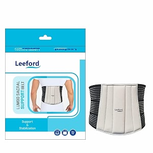 leeford lumbo sacral support belt for back pain  relief waist belt lumbar support for men amp women comfortable amp adjustable size s