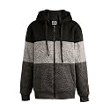 LeeHanTon Heavyweight Hoodies for Men Jackets Comfy Sherpa Lined Zip Up Hoodie Coats with Pockets Outerwear