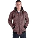 LeeHanTon Heavyweight Hoodies for Men Jackets Comfy Sherpa Lined Zip Up Hoodie Coats with Pockets Outerwear
