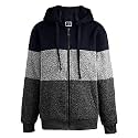 LeeHanTon Heavyweight Hoodies for Men Jackets Comfy Sherpa Lined Zip Up Hoodie Coats with Pockets Outerwear