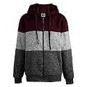 LeeHanTon Heavyweight Hoodies for Men Jackets Comfy Sherpa Lined Zip Up Hoodie Coats with Pockets Outerwear