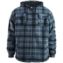 LeeHanTon Mens Flannel Jacket Heavyweight Sherpa Fleece Jackets Outdoor Hiking Casual Soft Warm Coat with Pockets