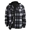 LeeHanTon Mens Flannel Jacket Heavyweight Sherpa Fleece Jackets Outdoor Hiking Casual Soft Warm Coat with Pockets