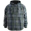 LeeHanTon Mens Flannel Jacket Heavyweight Sherpa Fleece Jackets Outdoor Hiking Casual Soft Warm Coat with Pockets