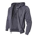LeeHanTon Sherpa Lined Hoodies for Men Heavyweight Full Zip Up Sweatshirt Thick Fleece Winter Warm Work Jackets Plus Size