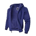 LeeHanTon Sherpa Lined Hoodies for Men Heavyweight Full Zip Up Sweatshirt Thick Fleece Winter Warm Work Jackets Plus Size