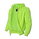 LeeHanTon Sherpa Lined Hoodies for Men Heavyweight Full Zip Up Sweatshirt Thick Fleece Winter Warm Work Jackets Plus Size