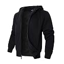 LeeHanTon Sherpa Lined Hoodies for Men Heavyweight Full Zip Up Sweatshirt Thick Fleece Winter Warm Work Jackets Plus Size