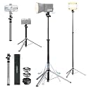 LEEKAI LK58 82'' Auto Pop-Up Light Stand, 360° Ball Head Tripod with QR Set