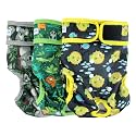 Leekalos Reusable Washable Dog Diapers Female (3 Pack) - Highly Absorbent Doggie Diapers - Size Adjustable Puppy Diapers for Dog Period Panties (X-Large, Globefish)