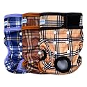 Leekalos Reusable Washable Dog Diapers Female (3 Pack) - Highly Absorbent Doggie Diapers - Size Adjustable Puppy Diapers for Dog Period Panties (XX-Largr)