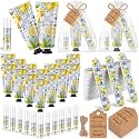 Leelosp 24 Sets Capri Lemon Party Favors Hand Cream Lip Balm Nail File
