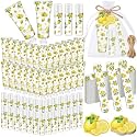 Leelosp 24 Sets Lemon Hand Cream Lip Balm Bridal Party Favors Bulk
