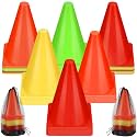 Leelosp 48 Pack Plastic Traffic Cones, Kids Sport