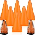 Leelosp 48 Pack Plastic Traffic Cones, Kids Sport