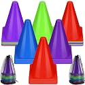 Leelosp 48 Pack Plastic Traffic Cones, Kids Sport