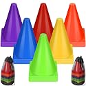 Leelosp 48 Pack Plastic Traffic Cones, Kids Sport
