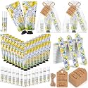 Leelosp 50 Sets Capri Lemon Party Favors Hand Cream Lip Balm Nail File