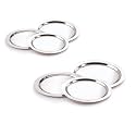 LEELU® Stainless Steel Heavy Gauge Lid Set - Round Steel Lids/Ciba/Tope/Chibha cover | Mucala/Muta/Muti | Set of (6PC-13.5cm,14.5cm,15.5cm,17.5cm,18.5cm,20cm)