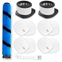 Leemone IZ462H Brush & Filter Kit for Shark Vertex Stick Vacuum, 12 Pack