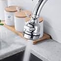 Movable Kitchen Faucet Head, 360° Rotatable Anti-Splash - Best Tap Booster & Water Saving Kitchen Sink Faucet Sprayer Head Replacement (Short Style)